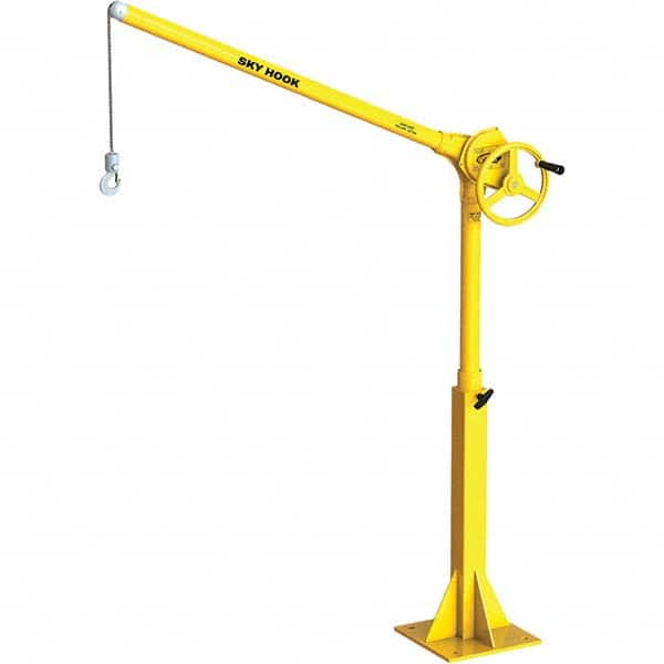 Sky Hook - 500 Lb Steel Lifting Hook Crane - Exact Tooling