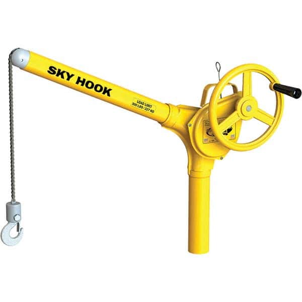 Sky Hook - 500 Lb Steel Lifting Hook Crane - Exact Tooling