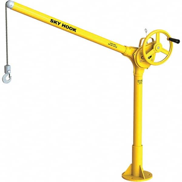 Sky Hook - 500 Lb Steel Lifting Hook Crane - Exact Tooling