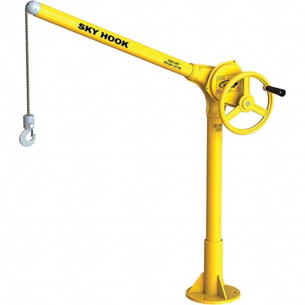 Sky Hook - 500 Lb Steel Lifting Hook Crane - Exact Tooling
