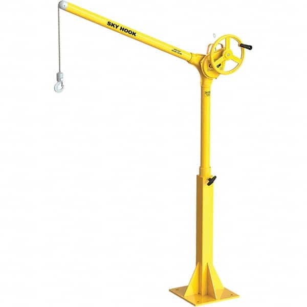Sky Hook - 500 Lb Steel Lifting Hook Crane - Exact Tooling