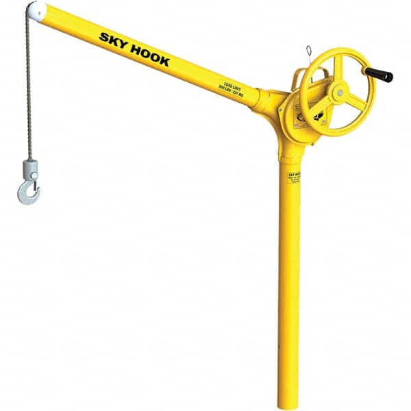 Sky Hook - 500 Lb Steel Lifting Hook Crane - Exact Tooling