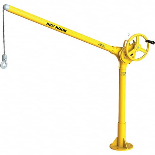 Sky Hook - 500 Lb Steel Lifting Hook Crane - Exact Tooling