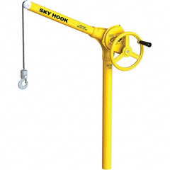 Sky Hook - 500 Lb Steel Lifting Hook Crane - Exact Tooling