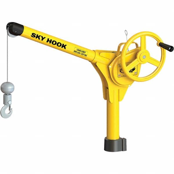 Sky Hook - 500 Lb Steel Lifting Hook Crane - Exact Tooling