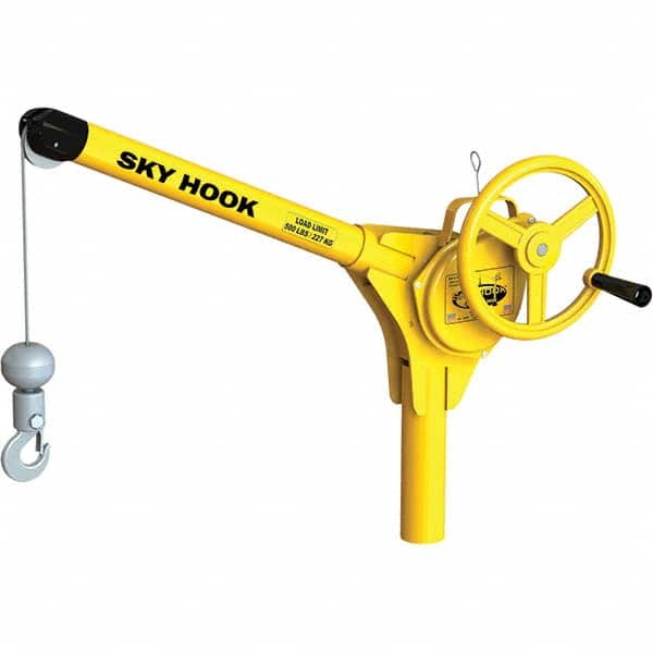 Sky Hook - 500 Lb Steel Lifting Hook Crane - Exact Tooling