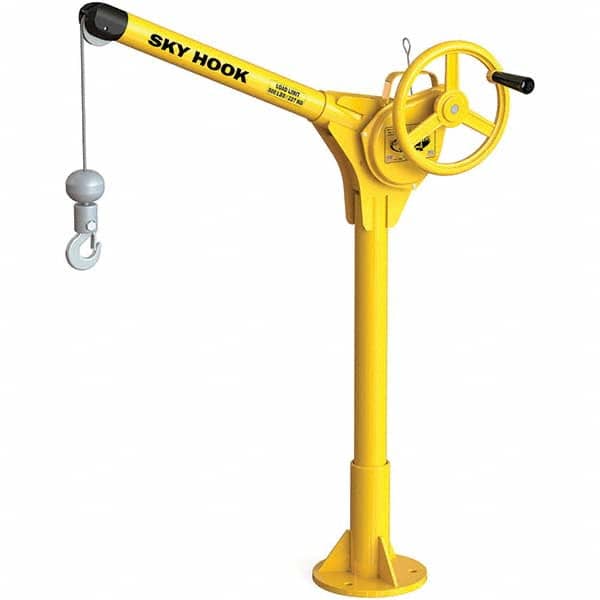 Sky Hook - 500 Lb Steel Lifting Hook Crane - Exact Tooling