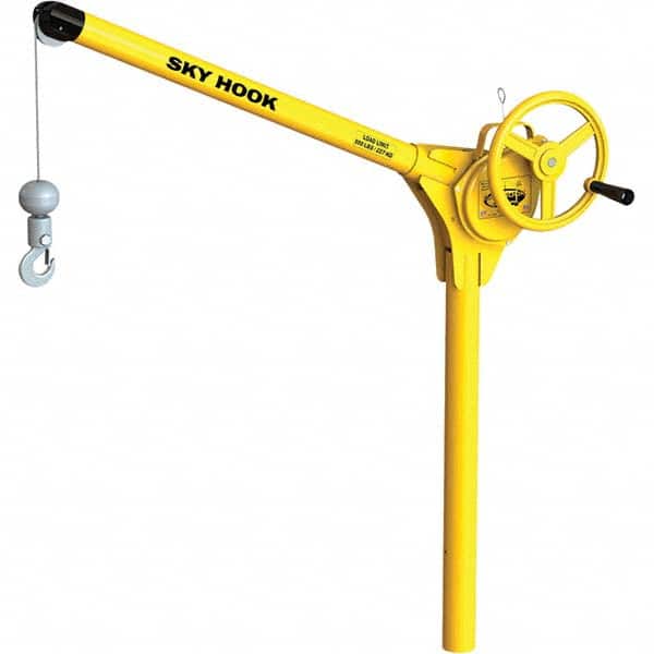 Sky Hook - 500 Lb Steel Lifting Hook Crane - Exact Tooling