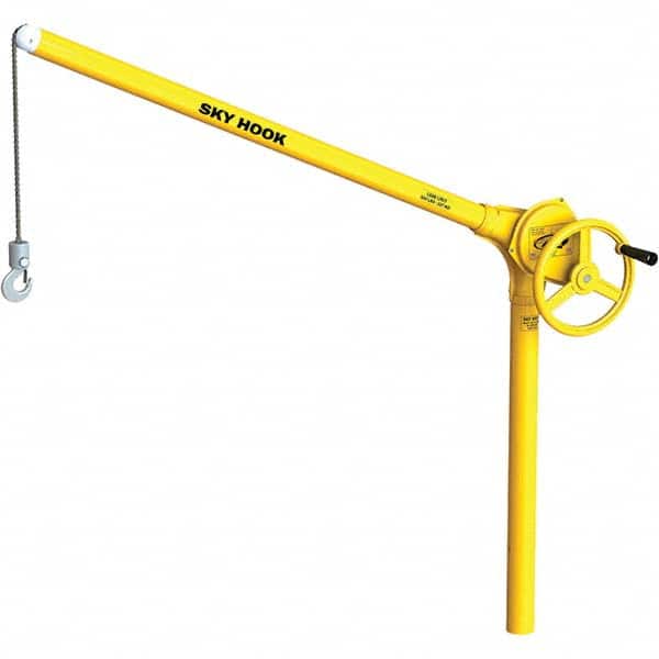 Sky Hook - 500 Lb Steel Lifting Hook Crane - Exact Tooling