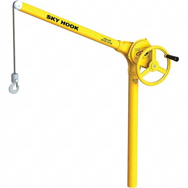 Sky Hook - 500 Lb Steel Lifting Hook Crane - Exact Tooling