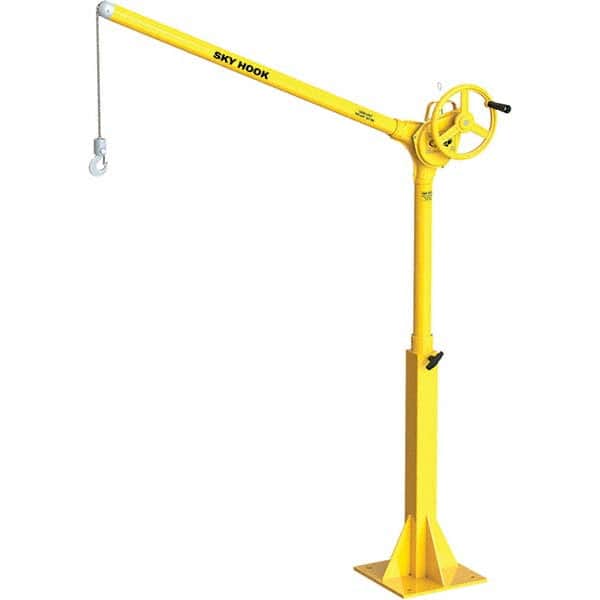 Sky Hook - 500 Lb Steel Lifting Hook Crane - Exact Tooling