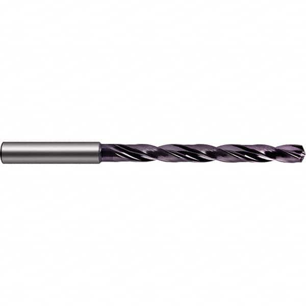 Guhring - 16.3mm 140° Spiral Flute Solid Carbide Taper Length Drill Bit - Exact Tooling