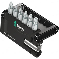 Wera - Screwdriver Bit Sets Type: Insert Bit Set Drive Size: 1/4 (Inch) - Exact Tooling