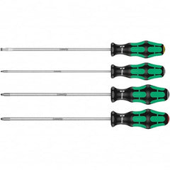 Wera - Screwdriver Sets Screwdriver Types Included: Pozidriv; Slotted; Phillips Number of Pieces: 4 - Exact Tooling