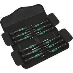 Wera - Screwdriver Sets Screwdriver Types Included: Phillips; Slotted; Microstix; TorxPlus; Torx Number of Pieces: 12 - Exact Tooling