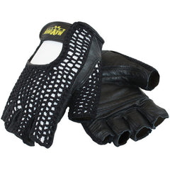 122-AV14/S Lifting Gloves - Lifting Gloves w/ Reinforced Padded Leather Palm - Crocheted Back - Exact Tooling