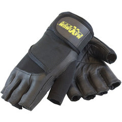 122-AV20/XL Gloves /Liners - Anti-Vibration w/Shock Absorbing Pad - Heavy Duty w/Wrist Strap - Exact Tooling