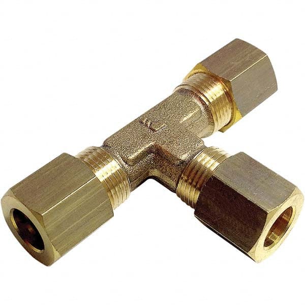 Legris - Metal Compression Tube Fittings Type: Union Tee End Connections: Tube O.D. x Tube O.D. - Exact Tooling
