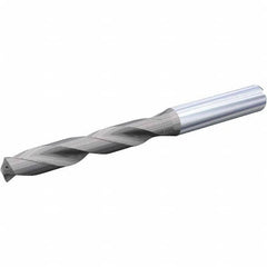 Screw Machine Length Drill Bit: 0.5625″ Dia, 140 °, Solid Carbide AlTiN & TiN Finish, Right Hand Cut, Spiral Flute, Straight-Cylindrical Shank, Series HPX