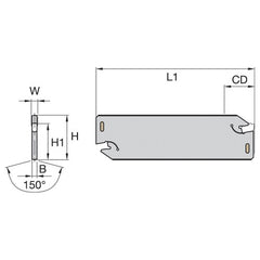 12251343000 W TOOLHOLDER - Exact Tooling