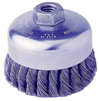 4" SINGLE ROW WIRE CUP BRUSH - Exact Tooling