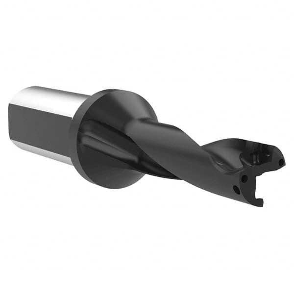 Allied Machine and Engineering - 52.5mm Max Drill Depth, 3xD, 17.5mm Diam, Indexable Insert Drill - Exact Tooling