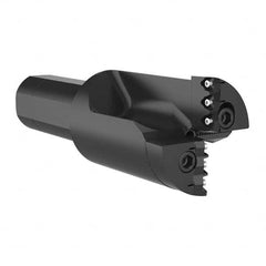 Allied Machine and Engineering - 3-15/64" Max Drill Depth, 1xD, 76.2mm Diam, Indexable Insert Drill - Exact Tooling