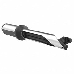 Allied Machine and Engineering - 16mm to 17mm Diam 5xD 84.9mm Max Depth Straight Flute Spade Drill - Exact Tooling