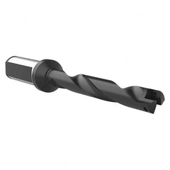 Allied Machine and Engineering - 12.98mm to 17.65mm Diam 89mm Max Depth Helical Flute Spade Drill - Exact Tooling