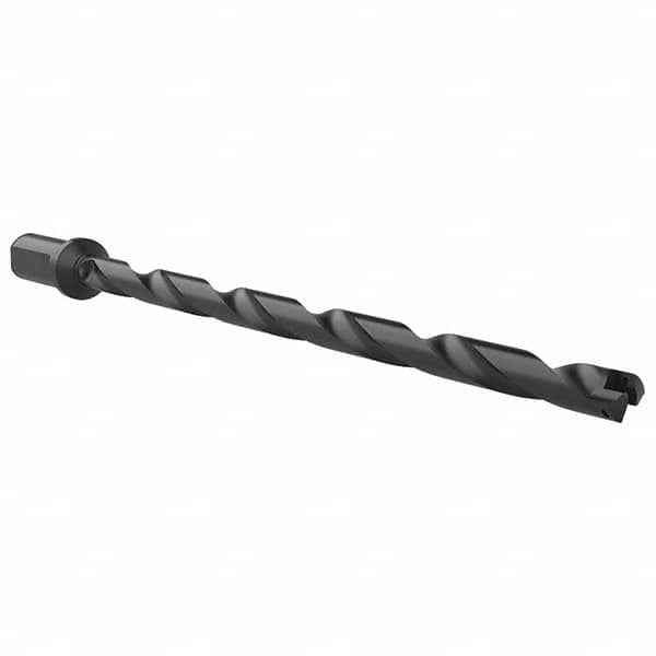 Allied Machine and Engineering - 45/64" to 15/16" Diam 14-3/8" Max Depth Helical Flute Spade Drill - Exact Tooling