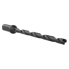 Allied Machine and Engineering - 7/16" to 1/2" Diam 7-1/16" Max Depth Helical Flute Spade Drill - Exact Tooling
