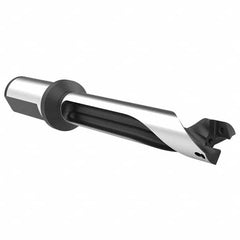 Allied Machine and Engineering - 20mm to 22mm Diam 3xD 66mm Max Depth Straight Flute Spade Drill - Exact Tooling