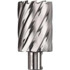 DeWALT - Annular Cutters; Cutter Diameter (Inch): 1-3/4 ; Cutter Diameter (Decimal Inch): 1.7500 ; Cutting Depth (Inch): 2 ; Shank Diameter (Inch): 3/4 ; Finish/Coating: Uncoated ; Cutter Material: High Speed Steel - Exact Tooling