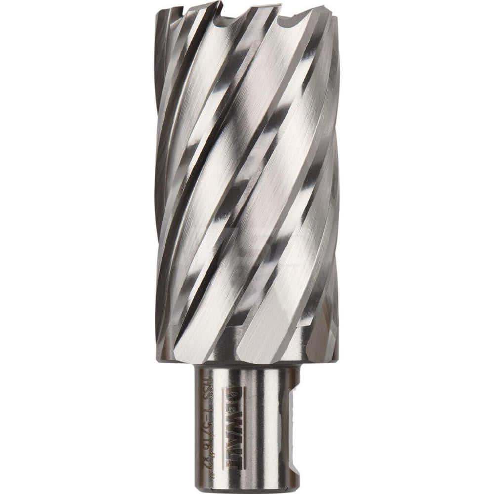 DeWALT - Annular Cutters; Cutter Diameter (Inch): 1-5/16 ; Cutter Diameter (Decimal Inch): 1.3130 ; Cutting Depth (Inch): 2 ; Shank Diameter (Inch): 3/4 ; Finish/Coating: Uncoated ; Cutter Material: High Speed Steel - Exact Tooling