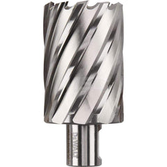 DeWALT - Annular Cutters; Cutter Diameter (Inch): 1-11/16 ; Cutter Diameter (Decimal Inch): 1.6880 ; Cutting Depth (Inch): 2 ; Shank Diameter (Inch): 3/4 ; Finish/Coating: Uncoated ; Cutter Material: High Speed Steel - Exact Tooling
