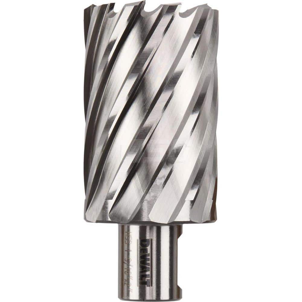 DeWALT - Annular Cutters; Cutter Diameter (Inch): 9/16 ; Cutter Diameter (Decimal Inch): 0.5630 ; Cutting Depth (Inch): 2 ; Shank Diameter (Inch): 3/4 ; Finish/Coating: Uncoated ; Cutter Material: High Speed Steel - Exact Tooling
