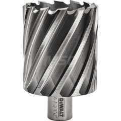 DeWALT - Annular Cutters; Cutter Diameter (Inch): 2-3/16 ; Cutter Diameter (Decimal Inch): 2.1880 ; Cutting Depth (Inch): 2 ; Shank Diameter (Inch): 3/4 ; Finish/Coating: Uncoated ; Cutter Material: High Speed Steel - Exact Tooling
