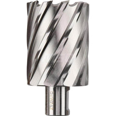 DeWALT - Annular Cutters; Cutter Diameter (Inch): 1-7/8 ; Cutter Diameter (Decimal Inch): 1.8750 ; Cutting Depth (Inch): 2 ; Shank Diameter (Inch): 3/4 ; Finish/Coating: Uncoated ; Cutter Material: High Speed Steel - Exact Tooling