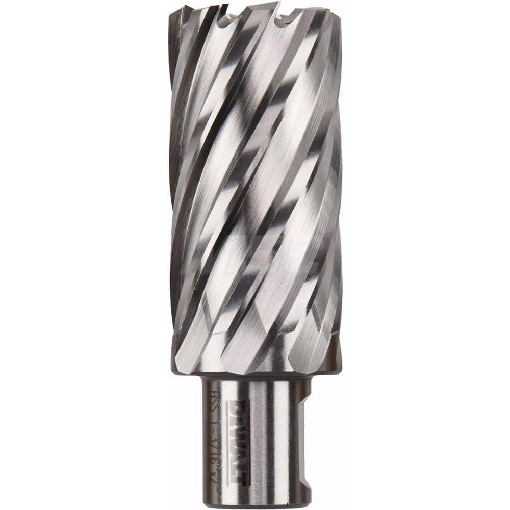 DeWALT - Annular Cutters; Cutter Diameter (Inch): 1-3/16 ; Cutter Diameter (Decimal Inch): 1.1880 ; Cutting Depth (Inch): 2 ; Shank Diameter (Inch): 3/4 ; Finish/Coating: Uncoated ; Cutter Material: High Speed Steel - Exact Tooling