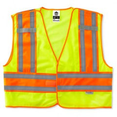 8245PSV L/XL LIME PUBLIC SAFETY VEST - Exact Tooling