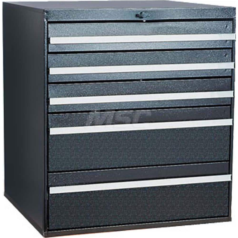 Platt & LaBonia - Small Parts Cabinets; Type: Modular Drawer Cabinet ; Number of Drawers: 5.000 ; Width (Inch): 23-1/2 ; Depth (Inch): 22 ; Height (Inch): 26 ; Frame Material: Steel - Exact Tooling