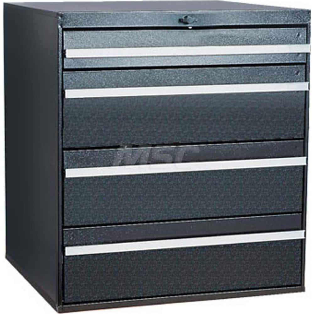 Platt & LaBonia - Small Parts Cabinets; Type: Modular Drawer Cabinet ; Number of Drawers: 4.000 ; Width (Inch): 23-1/2 ; Depth (Inch): 22 ; Height (Inch): 26 ; Frame Material: Steel - Exact Tooling