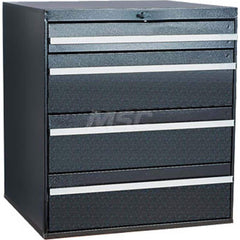 Platt & LaBonia - Small Parts Cabinets; Type: Modular Drawer Cabinet ; Number of Drawers: 4.000 ; Width (Inch): 23-1/2 ; Depth (Inch): 22 ; Height (Inch): 26 ; Frame Material: Steel - Exact Tooling