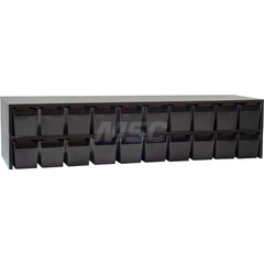 Platt & LaBonia - Stacking Bins; Type: Stacking Bins ; Width (Inch): 40 ; Height (Inch): 9-5/16 ; Bin Material: Plastic ; Bin Color: Red ; Features: Includes (10) Small & (5) Large Black High Impact Styrene Bins; Each Bin Includes (2) Adjustable Dividers - Exact Tooling