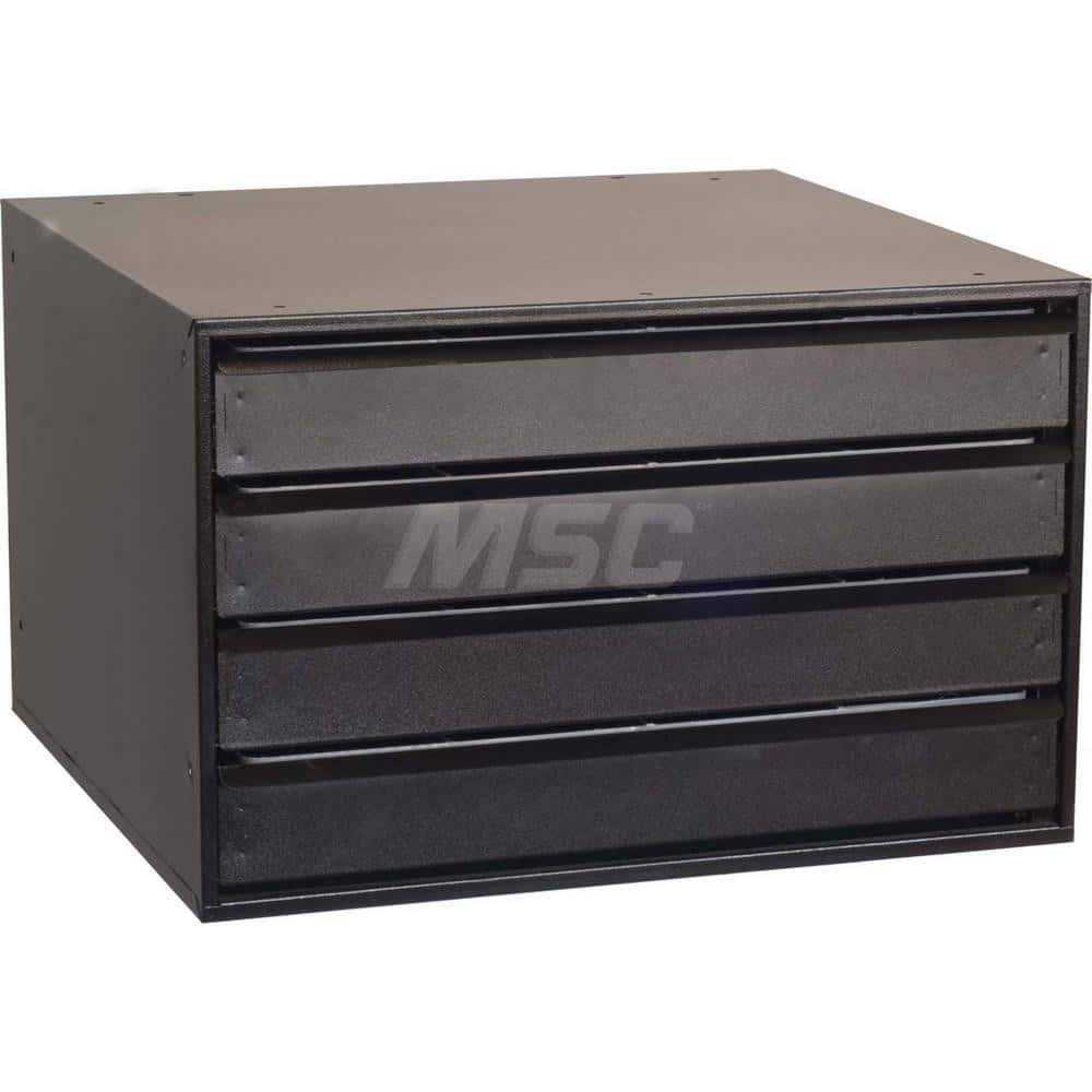 Platt & LaBonia - Small Parts Cabinets; Type: Modular Drawer Cabinet ; Number of Drawers: 4.000 ; Width (Inch): 23-1/2 ; Depth (Inch): 22 ; Height (Inch): 15 ; Frame Material: Steel - Exact Tooling