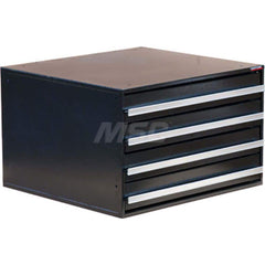 Platt & LaBonia - Small Parts Cabinets; Type: Slide Rack Cabinet w/ Drawers ; Number of Drawers: 4.000 ; Width (Inch): 23-1/2 ; Depth (Inch): 22 ; Height (Inch): 15 ; Frame Material: Steel - Exact Tooling