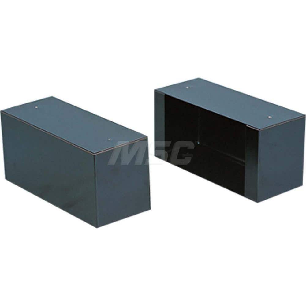 Platt & LaBonia - Cabinet Components & Accessories; Type: Leg Set ; For Use With: All Racks; 1&2 Door Cabinets; PL-9D; 40 Bin ; Color: Black ; Material: Steel ; Width (Inch): 5 ; Depth (Inch): 12-1/2 - Exact Tooling