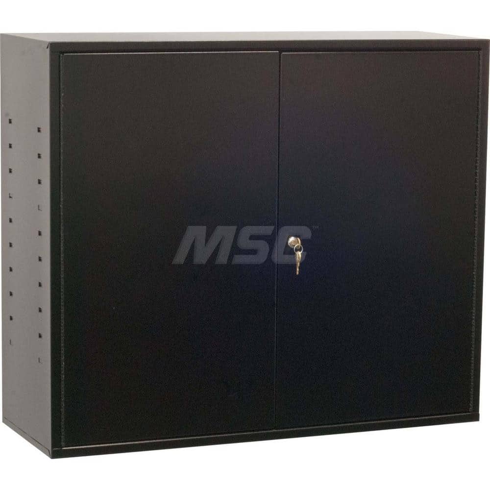 Platt & LaBonia - Storage Cabinets; Type: Locking ; Width (Inch): 35-1/4 ; Depth (Inch): 12-1/2 ; Height (Inch): 30 ; Number of Shelves: 2 ; Material: Steel - Exact Tooling