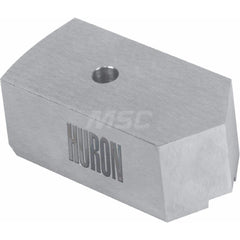 Huron Machine Products - Hard Lathe Chuck Jaws; Jaw Type: Quick-Jaw Change ; Jaw Interface Type: 1.5mm x 60 Serrated ; Maximum Compatible Chuck Diameter (Inch): 15 ; Material: Aluminum ; Overall Width/Diameter (Inch): 2-1/2 ; Overall Length (Inch): 5.00 - Exact Tooling