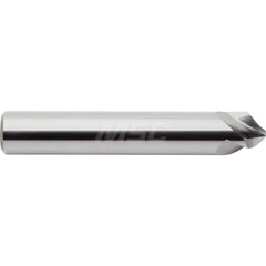 M.A. Ford - Chamfer Mills; Cutter Head Diameter (Inch): 3/8 ; Included Angle A: 90 ; Chamfer Mill Material: Solid Carbide ; Chamfer Mill Finish/Coating: Uncoated ; Overall Length (Inch): 2-1/2 ; Shank Diameter (Inch): 3/8 - Exact Tooling